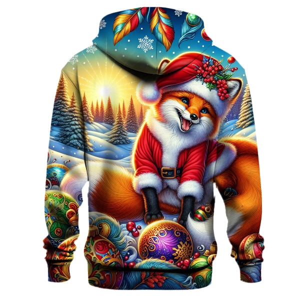 Joyful Christmas Fox Hoodie
