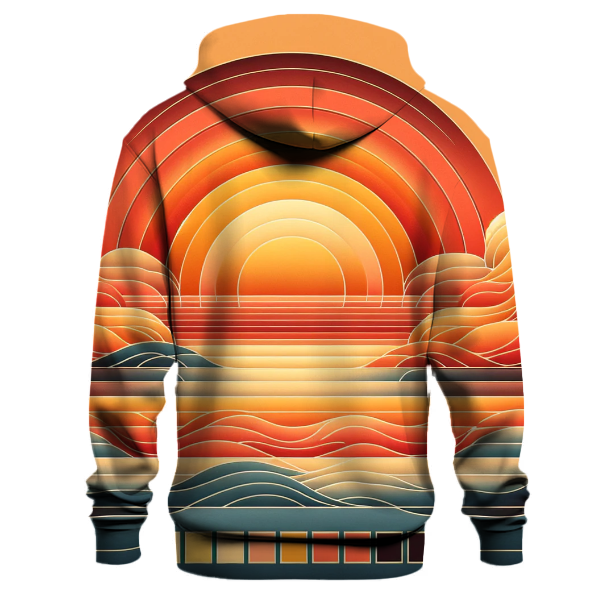 Sunset Wave Glimmer Hoodie