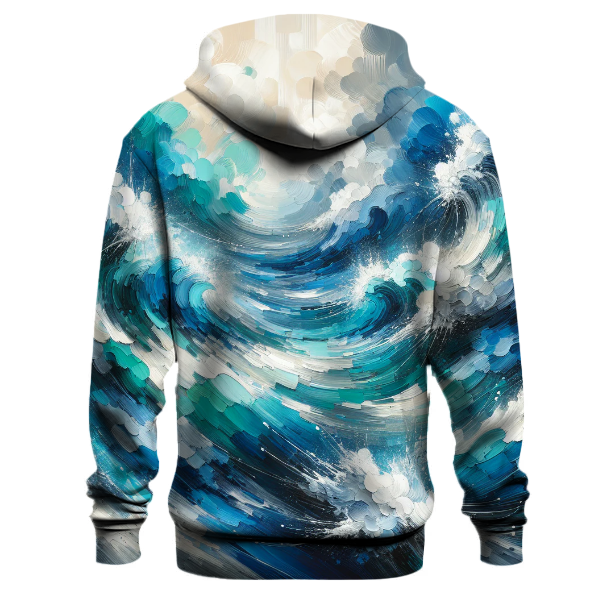 Artistic Ocean Splash Hoodie
