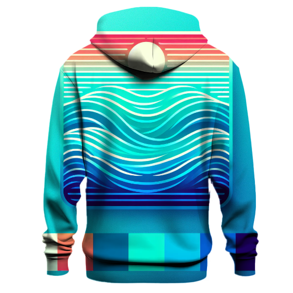 Radiant Ocean Wave Hoodie