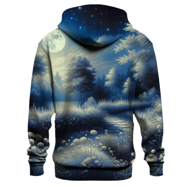 Elegant Midnight Garden Hoodie
