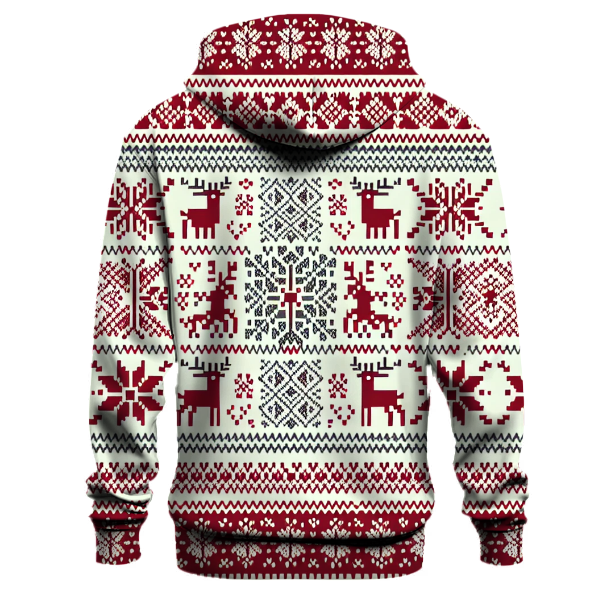 Nordic Knitted Pattern Hoodie