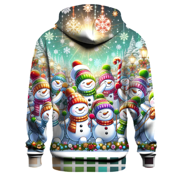 Merry Christmas Snowman Parade Hoodie
