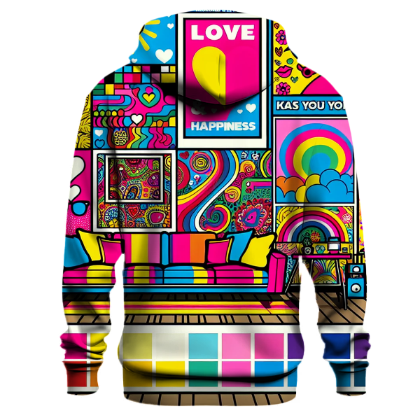 Retro Pop Art Love Hoodie