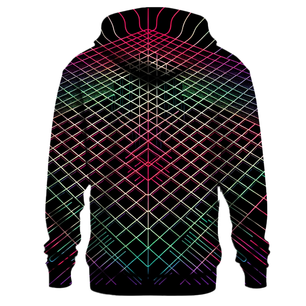 Retro Laser Grid Hoodie