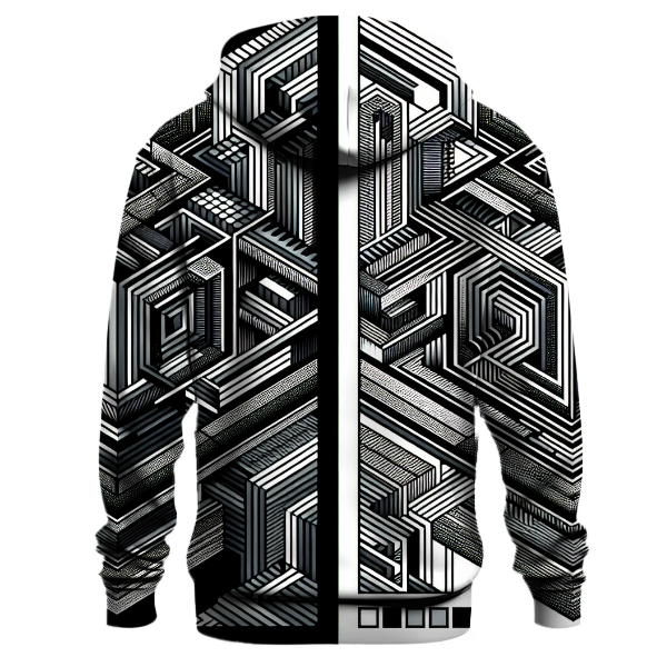 Futuristic Geometric Illusions Hoodie