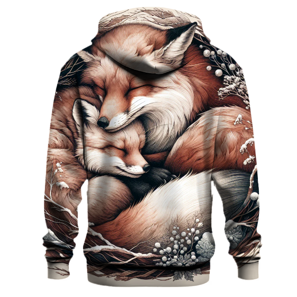 Holiday Winter Fox Family Hoodie