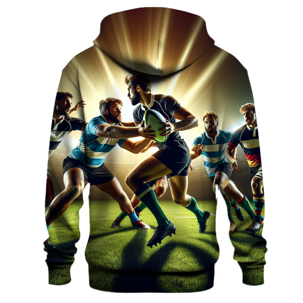 Dynamic Rugby Play Hoodie