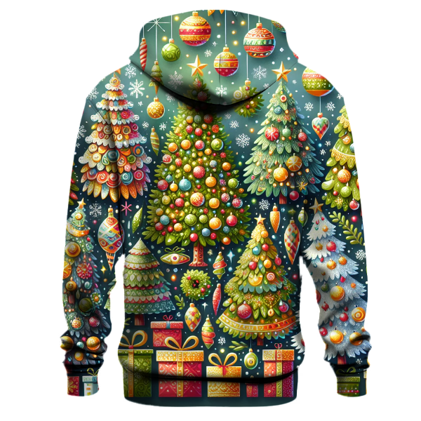 Holly Jolly Christmas Trees Hoodie