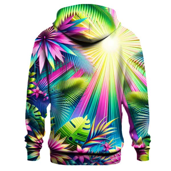 Neon Tropical Delight Hoodie