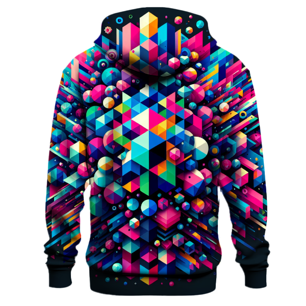 Geometric Spectrum Burst Hoodie