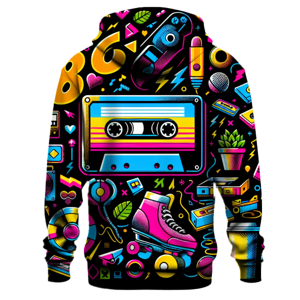 Radical Retro Symbols Hoodie