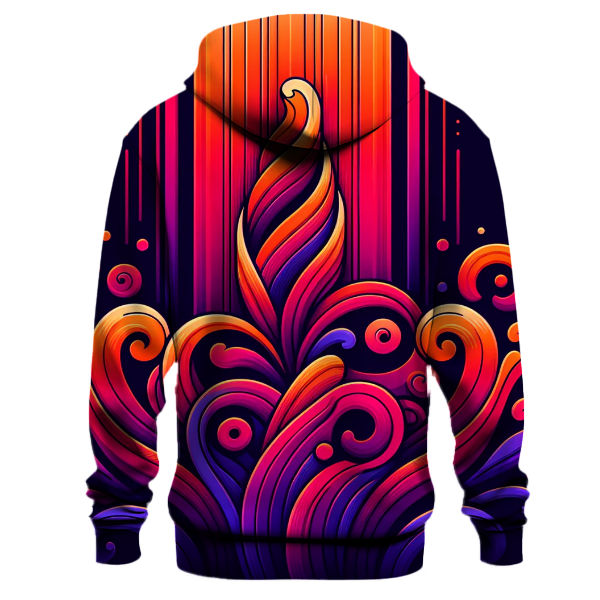 Vibrant Sunset Fusion Hoodie