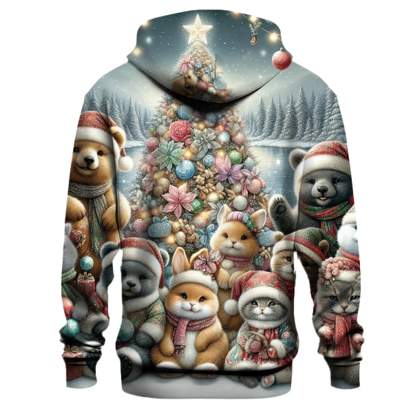 Charming Holiday Animal Friends Hoodie