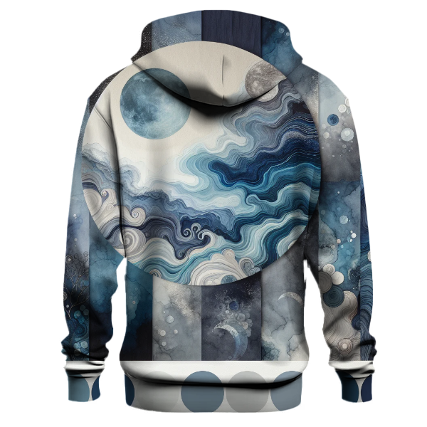 Moonlit Lagoon Tie-dye Design Hoodie