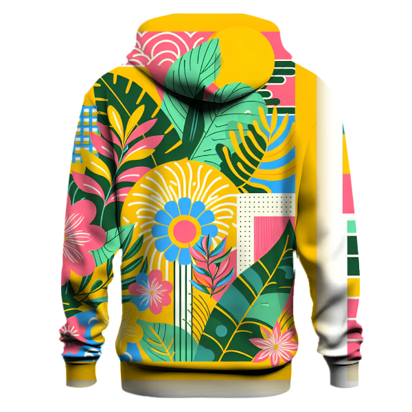 Funky Floral Retro Vibes Hoodie