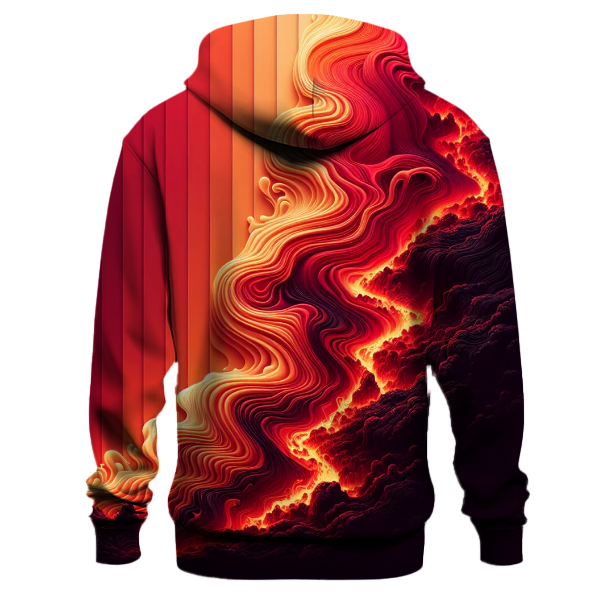Fiery Volcano Gradient Hoodie