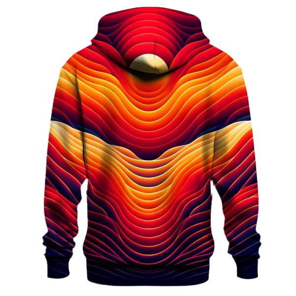 Fiery Horizon Fade Hoodie