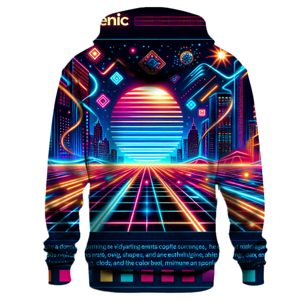 Retro Electric Night Hoodie