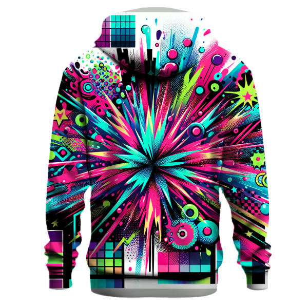Retro Electric Splash Hoodie