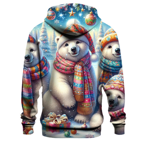 Joyful Polar Bear Party Hoodie