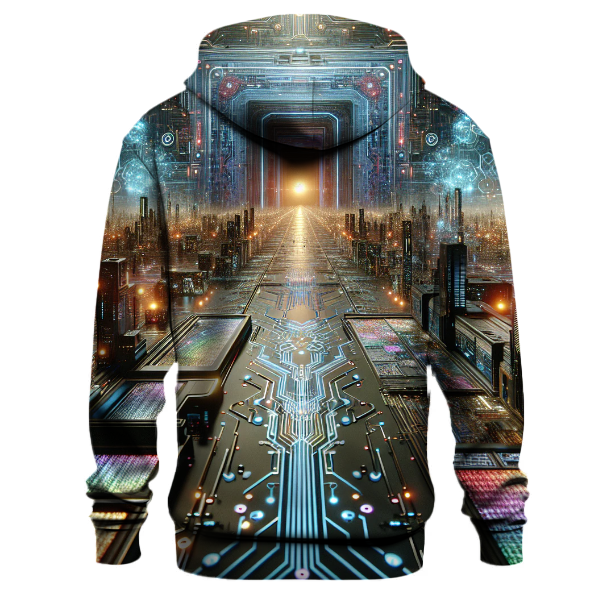 Futuristic Circuit City Hoodie