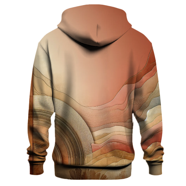 Rustic Clay Gradient Design Hoodie