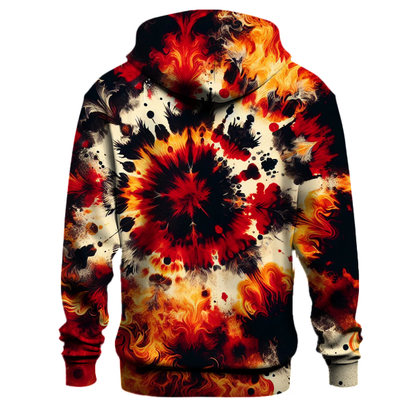 Blazing Inferno Tie-Dye Hoodie