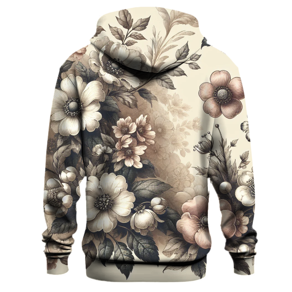 Charming Vintage Blooms Hoodie