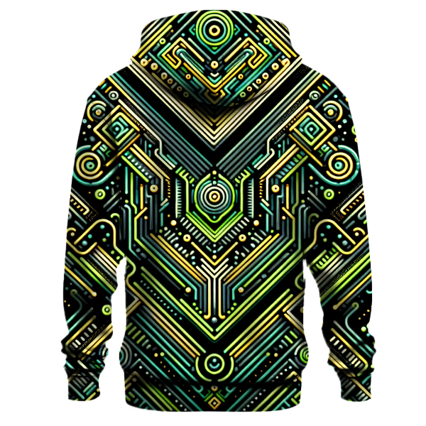 Geometric Glow Hoodie