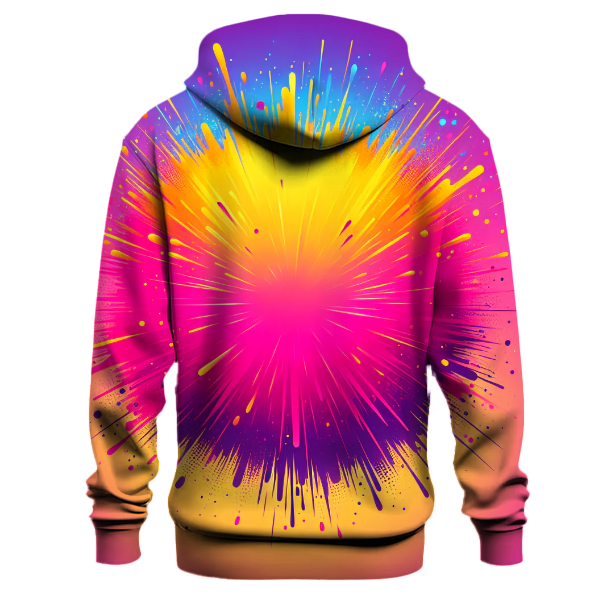 Dazzling Neon Burst Hoodie