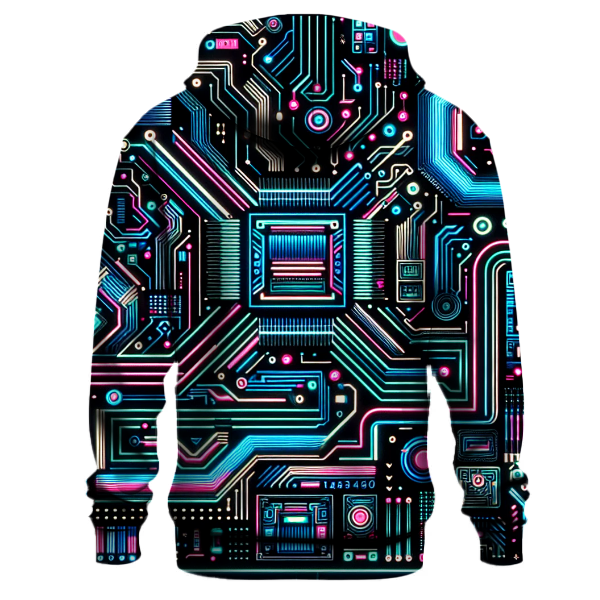 Neon Circuit Dance Hoodie