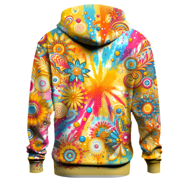 Fiesta Fun Tie-Dye Design Hoodie