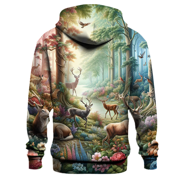 Whimsical Woodland Fauna Hoodie