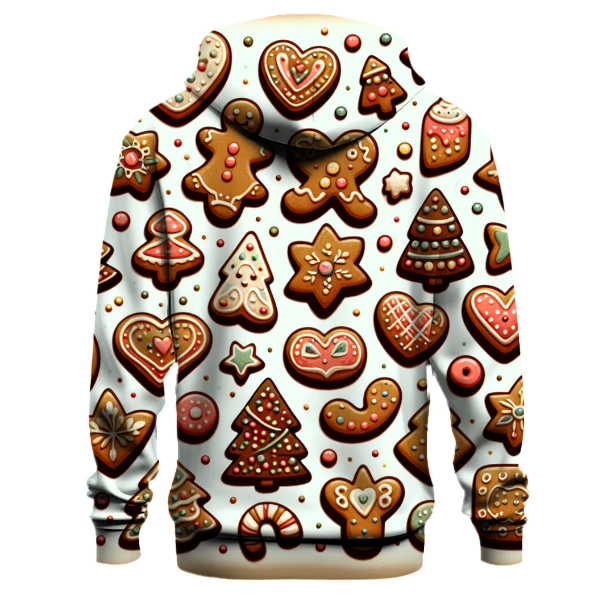 Festive Gingerbread Cookie Patterns Hoodie