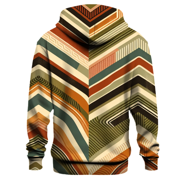 Earthy Chevron Textures Hoodie