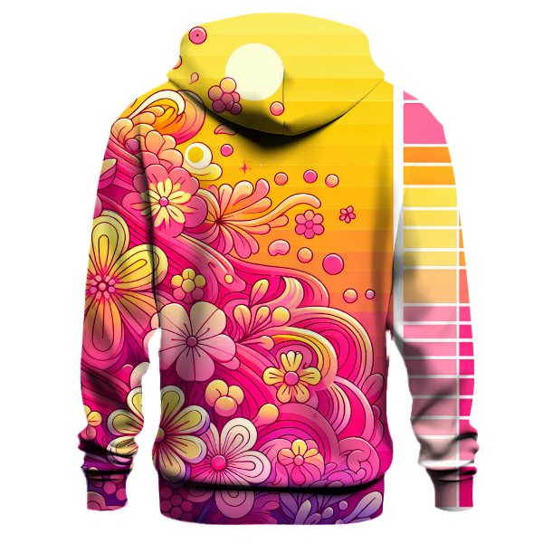 Radiant Floral Gradient Hoodie
