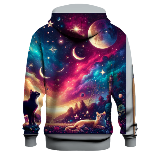 Celestial Feline Dream Hoodie