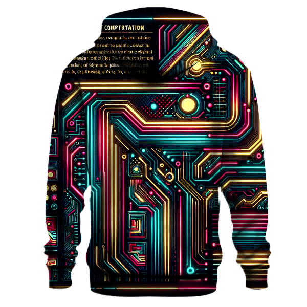 Futuristic Neon Tracks Hoodie
