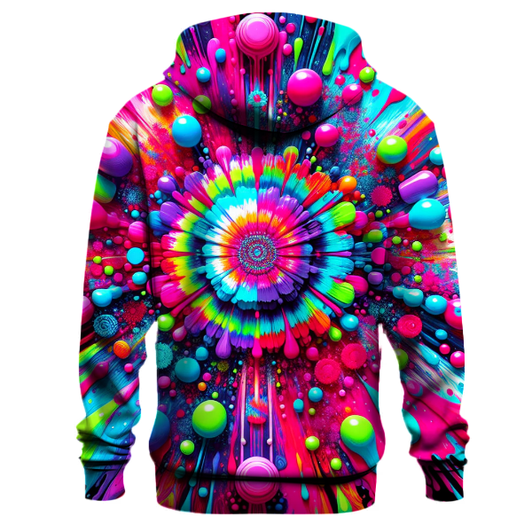 Electric Rainbow Drip Hoodie