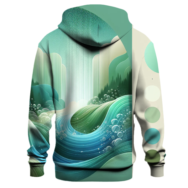 Tropical Waterfall Gradient Hoodie