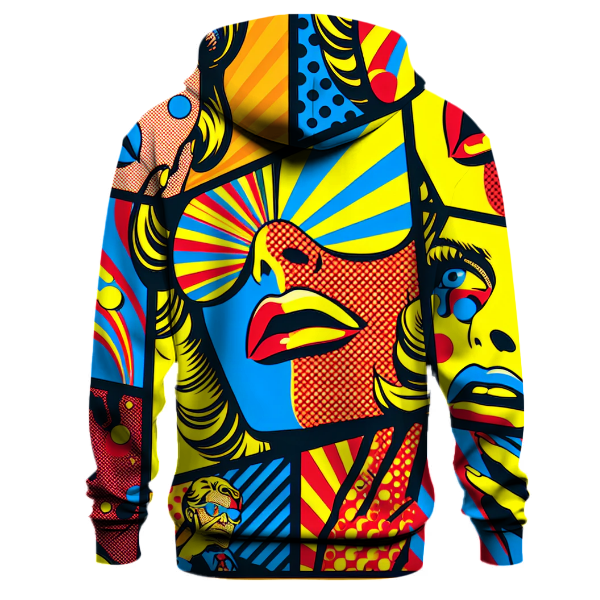 Radiant Pop Art Fusion Hoodie