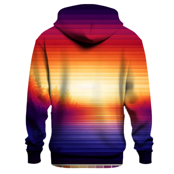 Electric Sunset Design Hoodie