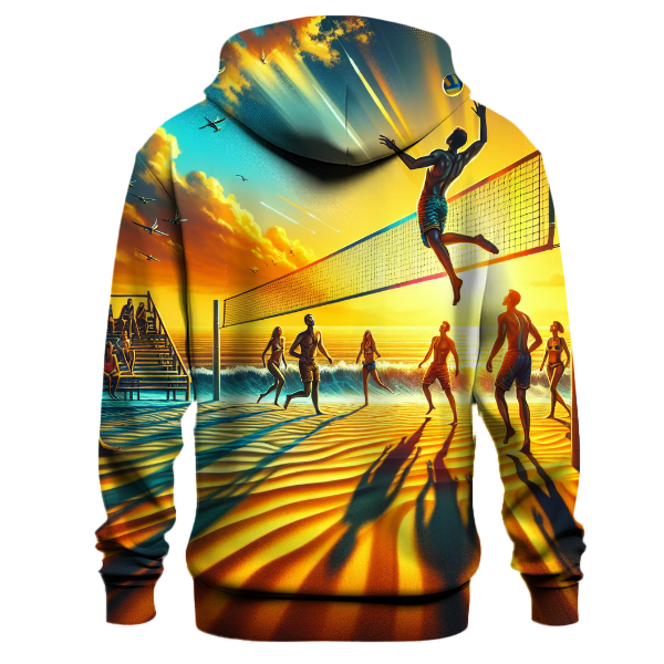 Beach Volleyball - Sunset Spike Hoodie