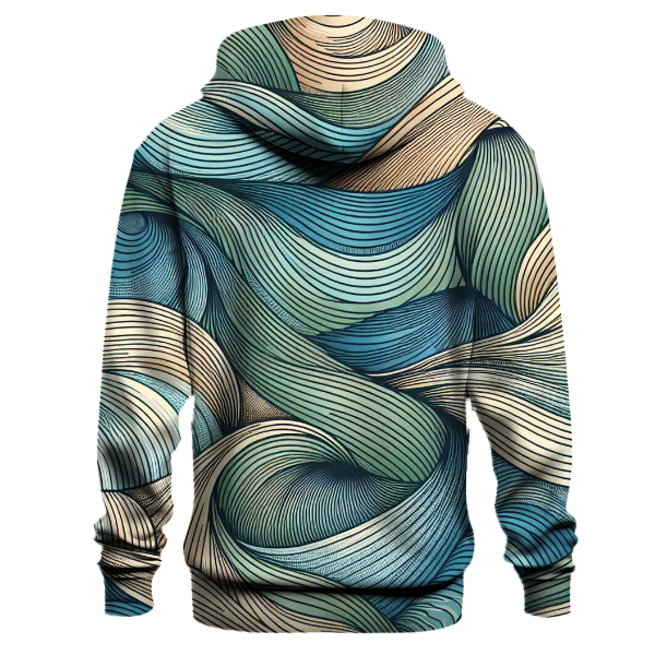 Groovy Ombre Waves Hoodie