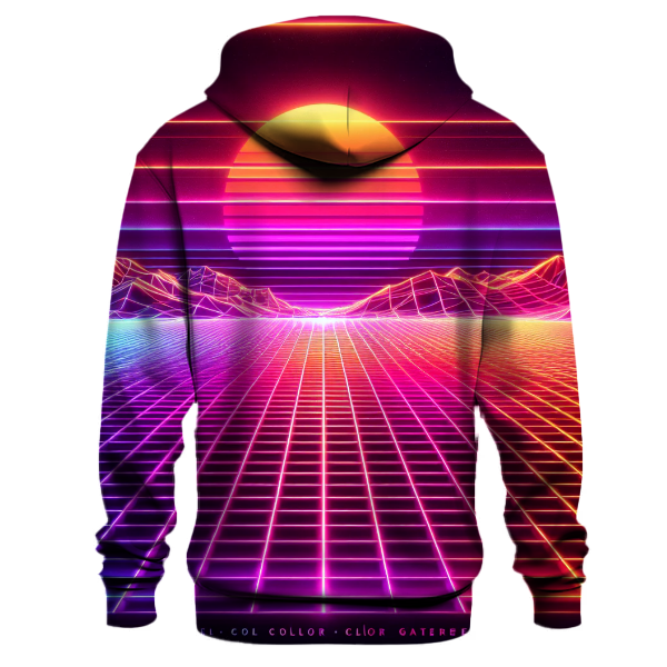 Retro Synthwave Sunrise Hoodie