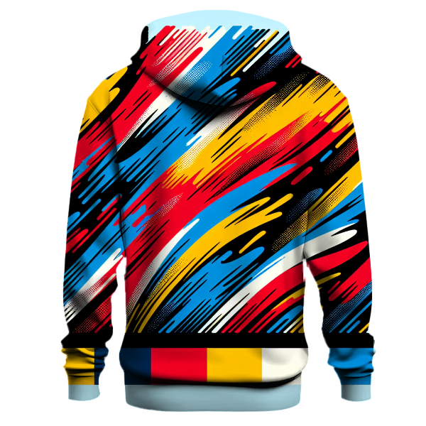 Bold Color Block Tie-Dye Hoodie
