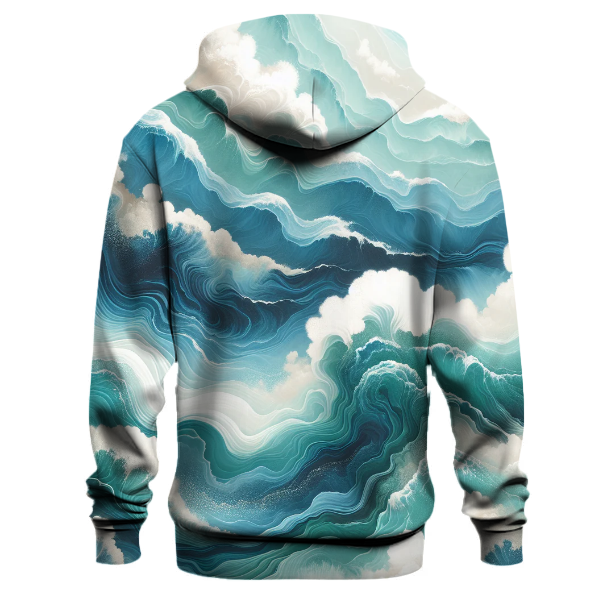 Majestic Ocean Wave Tie-Dye Hoodie