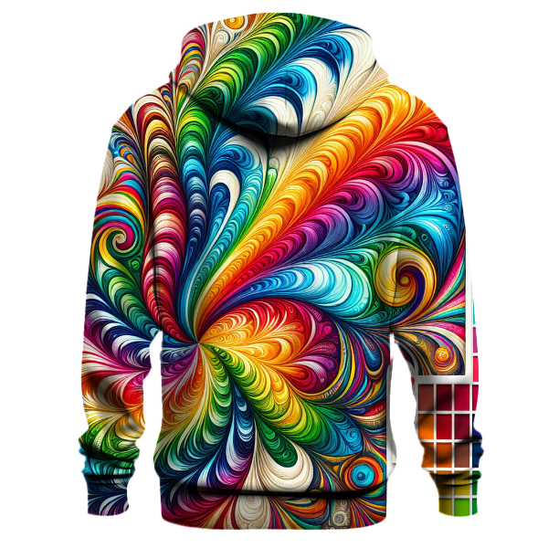 Gleaming Rainbow Tie-Dye Hoodie