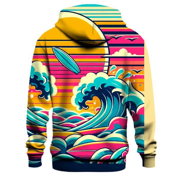 Retro 80s Wave Runner Hoodie